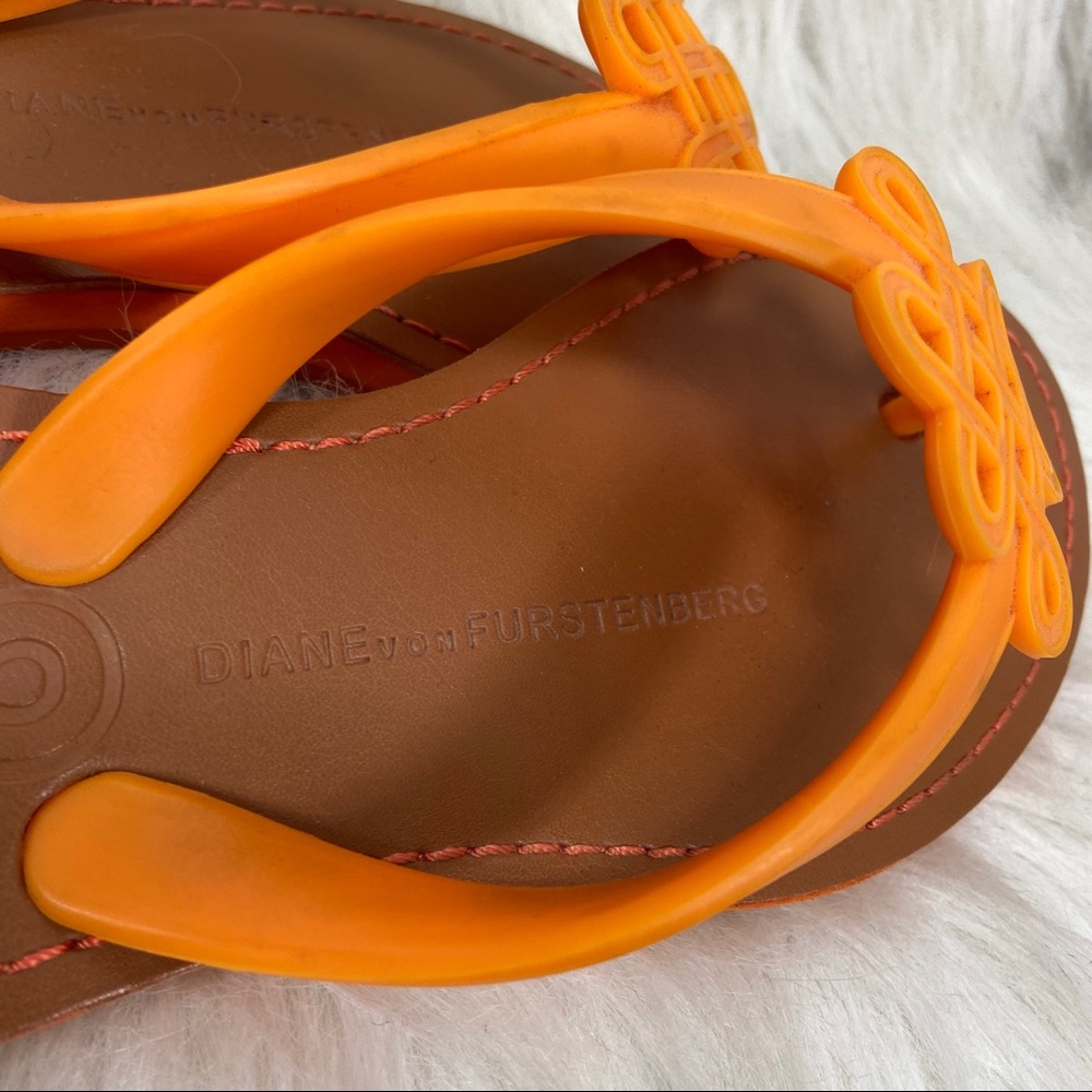 DVF orange filagree sandals 5.5 - Picture 3 of 4
